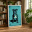 Pit Bull Portrait Urban Art 1 Piece Wrapped Canvas Wall Art-596208055-596208049