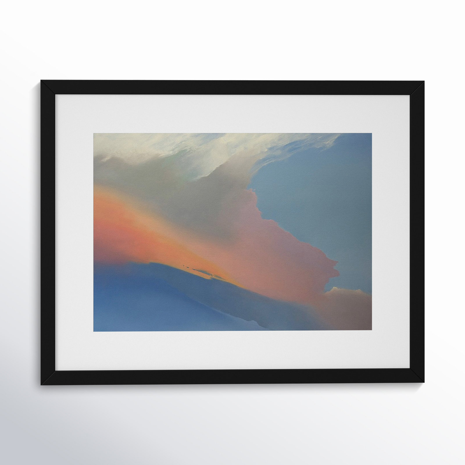 Gulfstream by Cap Pannell, White Framed Paper, 15.12" H x 19.12" W x 0.88" D
