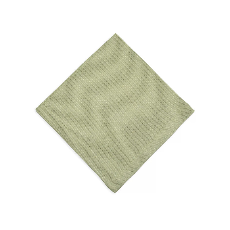 Texture Linen Square Napkins, Sage