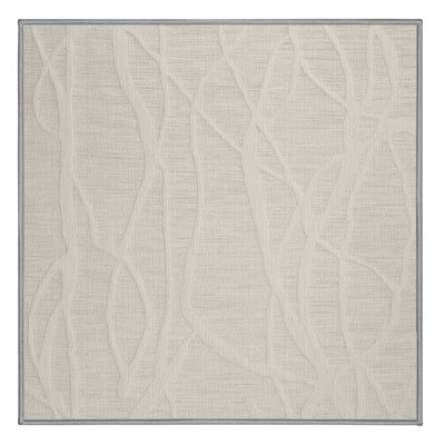 Tapis abstrait gris lavable à la machine