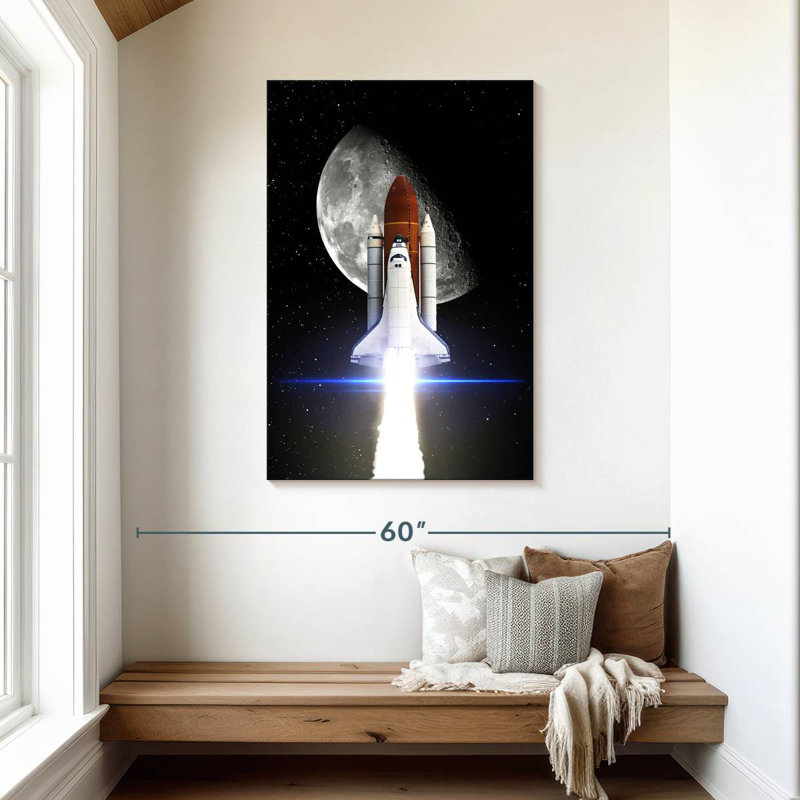 Oberle Space Shuttle Mission, 45" H x 30" W