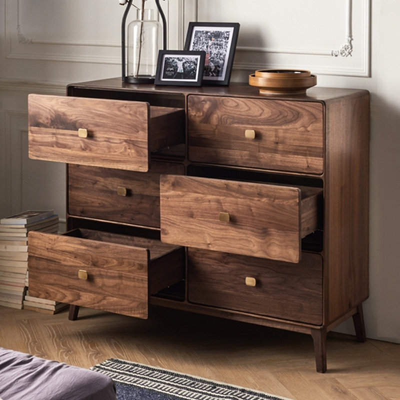 Armoire d'entrée moderne en noyer noir