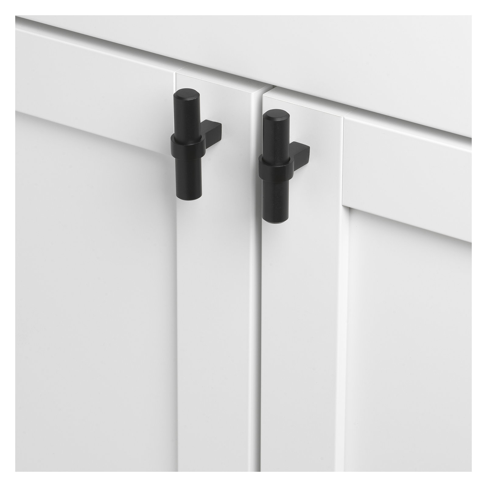 2 1/4" Length Bar Knob, Matte Black