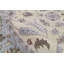 Hand Knotted Wool Oriental Area Rug in Gold/Light Blue