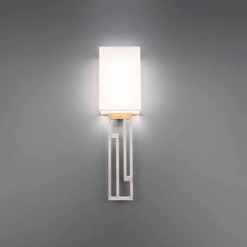 Vander Brushed Nickel Direct Wired Dimmable LED Sconce