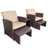 Rand Wicker 2 - Person Patio Conversation Set with Cushions-1879727271