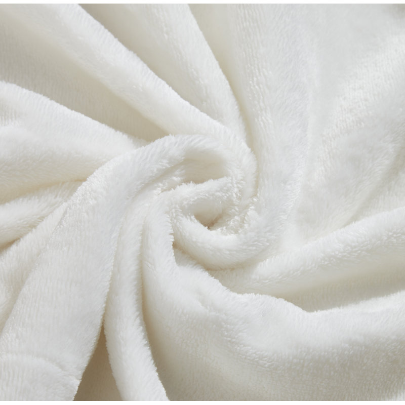 Fleece / Microfiber Machine Woven Sheet Set, Cal.King Sheet Set + Fitted Sheet + 2 Pillowcases, White