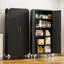 Steel Tall 71" Garage Storage Cabinet with Locking Doors ,Rolling Wheels and Adjustable Shelves-157972164-157972187