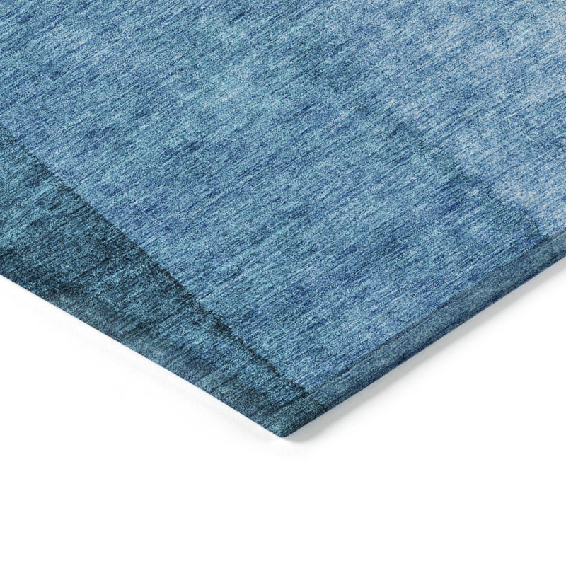 Mitesh Washable Ombre Indoor / Outdoor Rug, Rectangle 8' x 10'