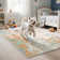 modern abstract print rug