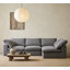 Canapé modulaire en chenille avec coussin moelleux