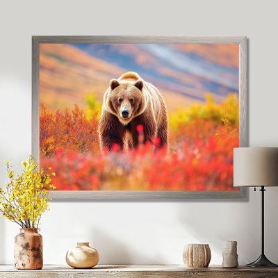 Grizzly Bear In Alaska Scenery I - Alaska Wall Art
