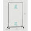 Harsha 90.5cm Rolling Clothing Rack-850192653