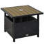 Table d'appoint en osier de rotin 22 po Outsunny