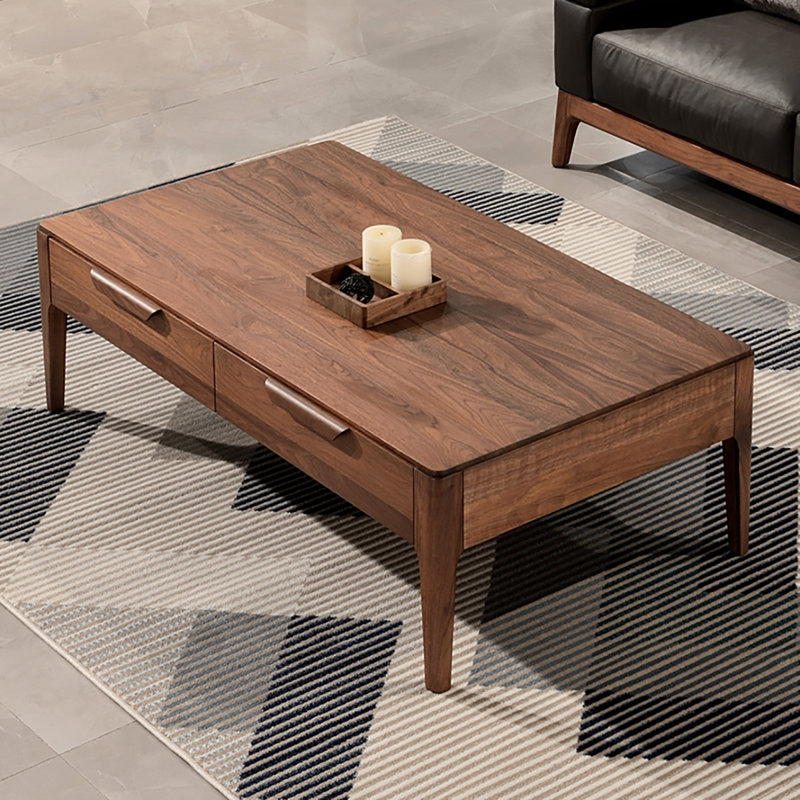 Table basse en noyer noir clair