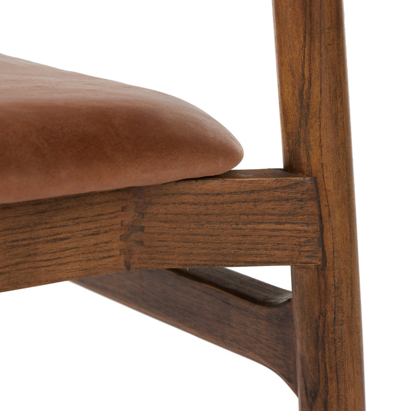 Baden Stool, Bar Stool (30" Seat Height), Haven Tobacco/Genuine Leather, Lamont Nettlewood