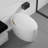 Unique Smart Toilet With Bidet Built In, Intelligent One Piece Toilet For Modern Bathroom, Auto Open/Close Seat, Foot Sensor, LED Display,Night Light, Warm Water & Dryer-114631457