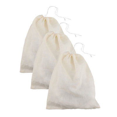 3 pièces / ensemble de sac filtrant à cordon de serrage de qualité supérieure