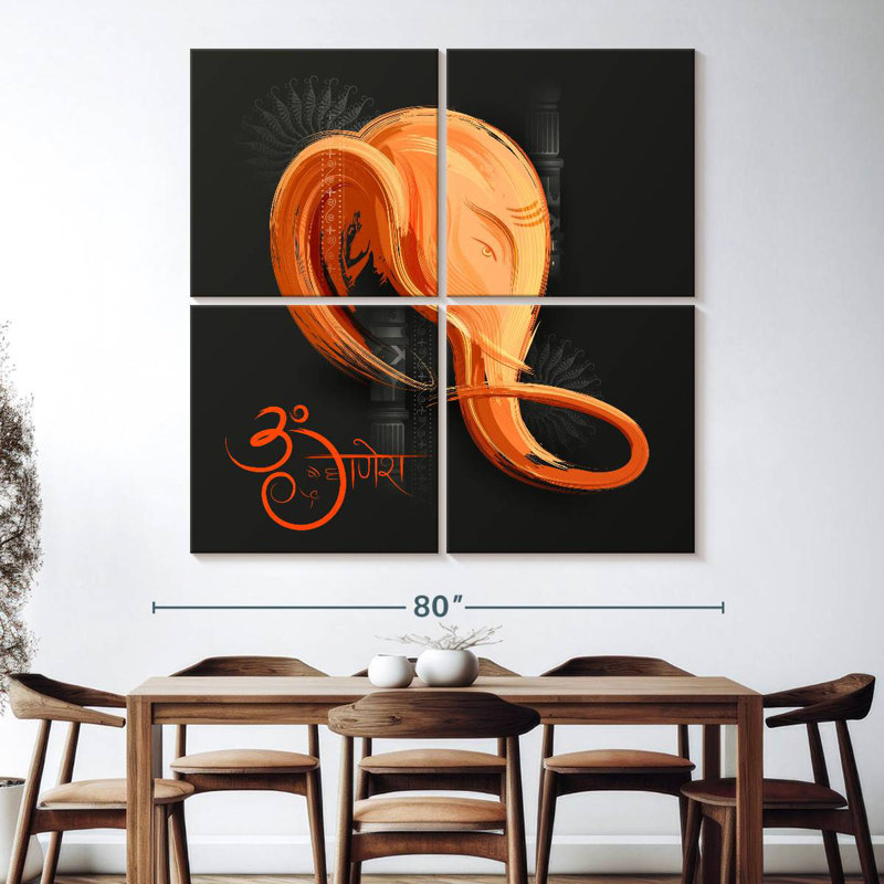 Adella Hindu God Lord Ganesh, 74" H x 74" W