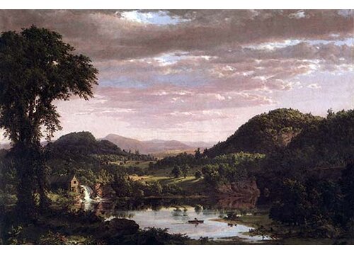 Buyenlarge New England Landscape by Frederic Edwin Church Print | Wayfair
