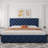 Bed Frame With Adjustable Headboard And 4 Storage Drawers, Linen Upholstered Platform Bed Frame-110095404-110095412