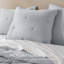 Cozy Cotton Bedding Set, Euro Sham With Embroidered Detailing For Home Comfort