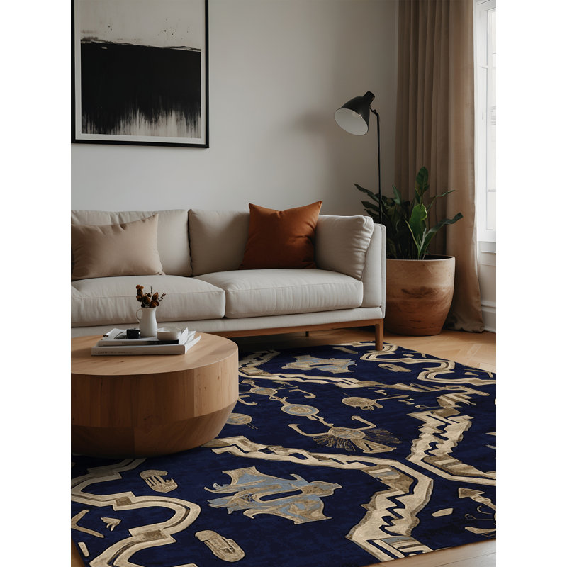 Machine Washable Gray Area Rug, Square 3'