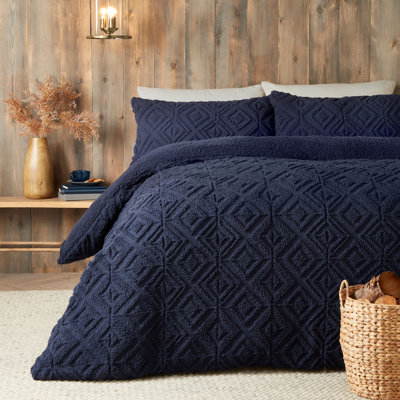 Romo 100% Polyester Solid Colour Duvet Cover Set with Pillowcases