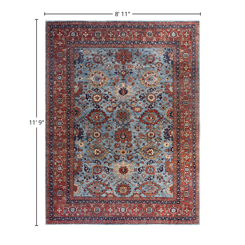 Serapi One-of-a-Kind Rectangle 8'11" X 11'9" Hand Knotted Area Rug
