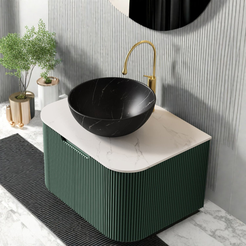 Meuble-lavabo moderne de 24 po (doit inclure le meuble-lavabo et le lavabo) avec rangement