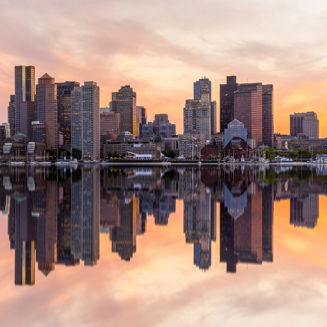 Boston Downtown Skyline Panorama - Druck