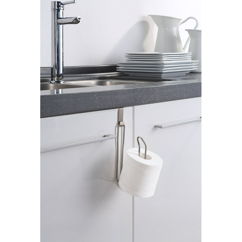 Porte-rouleau de papier hygiénique et réserve, Nickel satiné