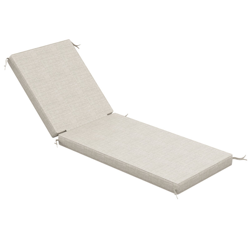 Sunbrella® Outdoor Chaise Cushion, 24" W x 73" D, Cast Silver