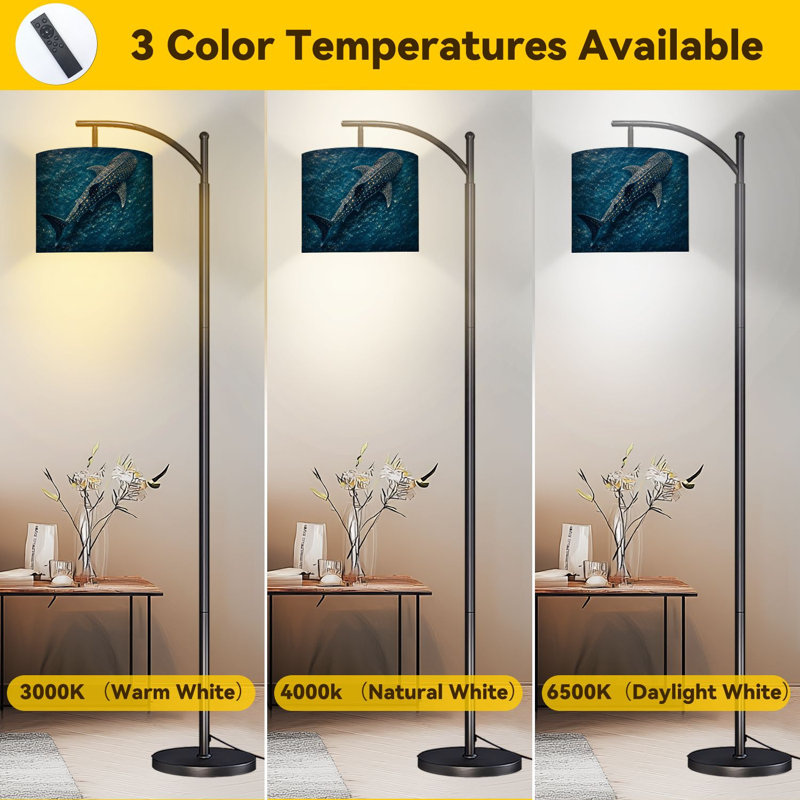 Lampe sur pied Arc Blue Whale Shark