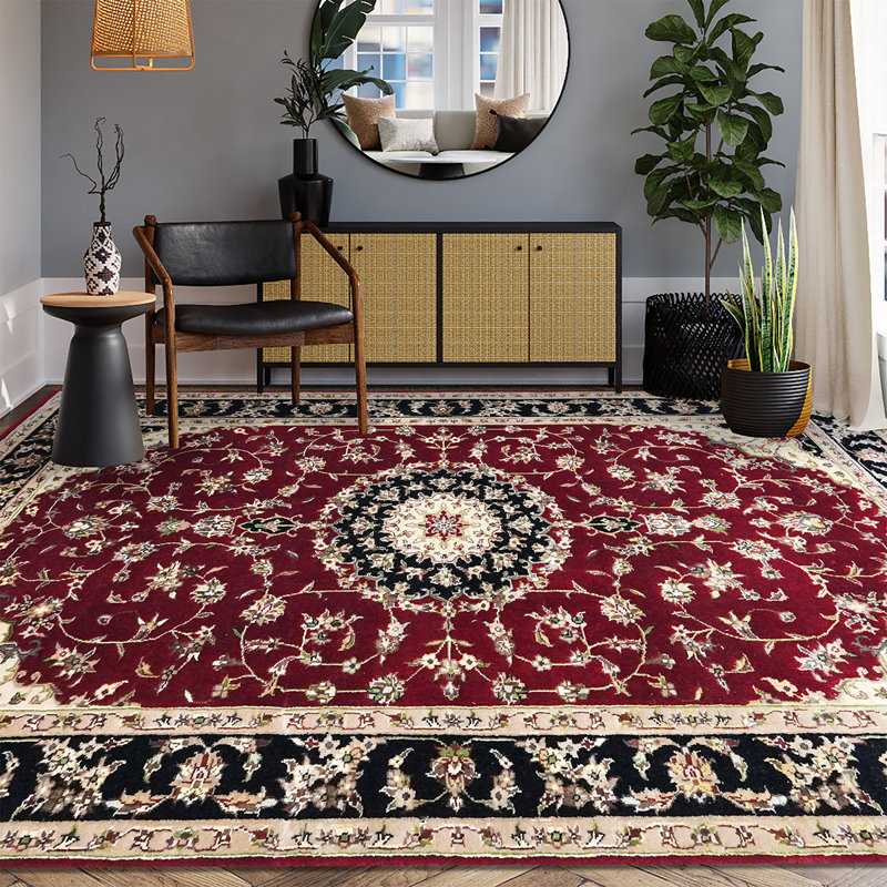 Hand Woven Wool Oriental Area Rug, Rectangle 10' x 14'