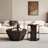 Octagonal Log Color  Rubber Wood Set Of Two Coffee Table, Coffee Table, Living Room Bedroom(Set Of Two Pieces)-886652435