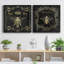 Royal Honey Bee I - ensemble de 2 reproductions d'art sur toile tendue-7306636