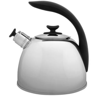 Viking Culinary 2.6 Qt Stainless Steel Whistling Kettle - White