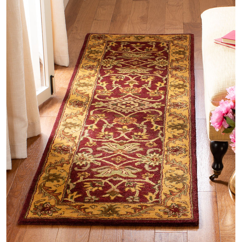 Santoyo Hand Tufted Wool Oriental Rug, Runner 2'3" x 8'