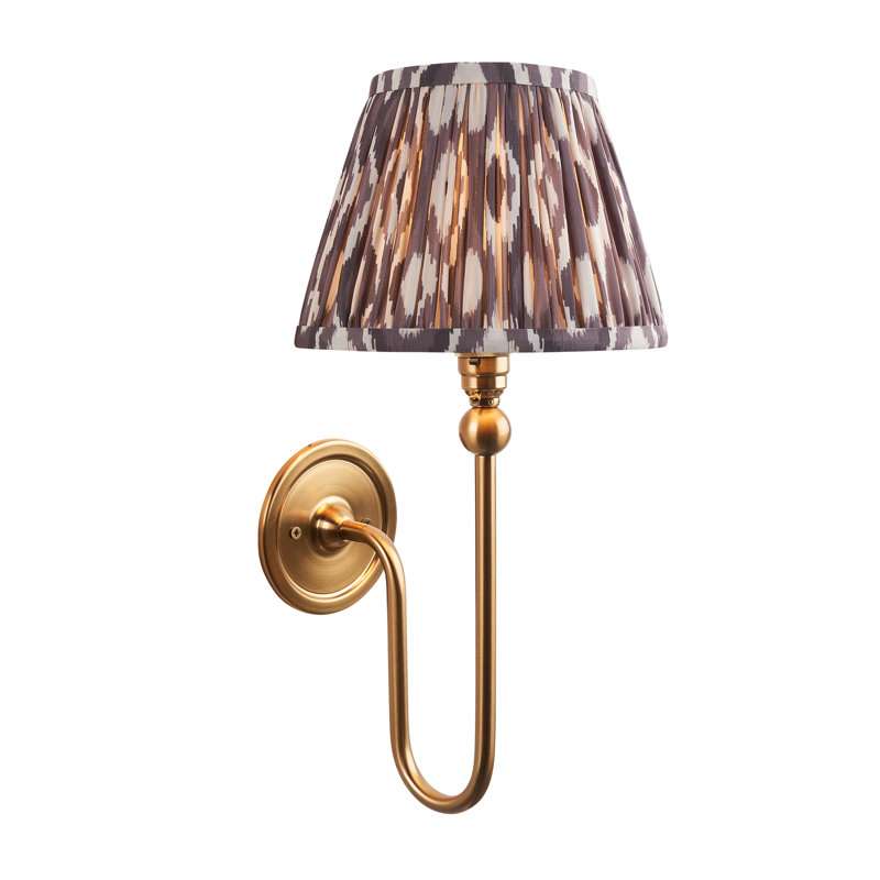Santiago Steel Armed Sconce, Grey, 37cm H x 20cm W x 22cm D