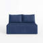 Canapé-lit modulaire modulaire, velours côtelé bleu, sans assemblage-841871673