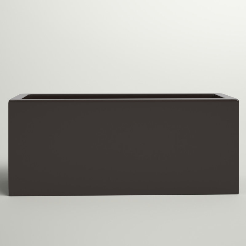 Bac à fleurs rectangulaire Cogburn Belmont, H 20 po x l 48 po x P 18 po, Brun