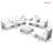 Cleonia 7-Piece Rattan Patio Conversation Set with Metal Frames