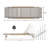 Modern Backyard Delightful Seat - Aluminum, Breathable Mesh Seat, Ergonomic, Rust Outdoor Relaxing Chair Mesh, Rust-, Comfortable