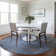 Machine Washable Indoor/Outdoor Xhevrie Denim Rug