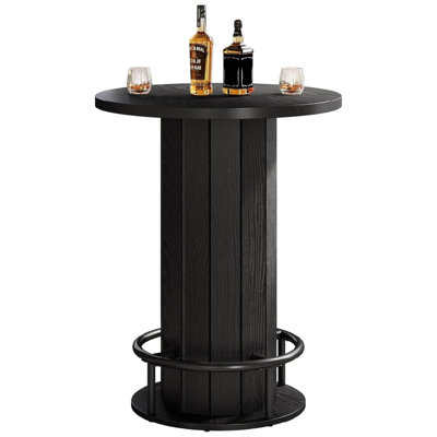 Bar Table (only Bar Table),unique Fence-style Base,farmhouse-meets-functionality