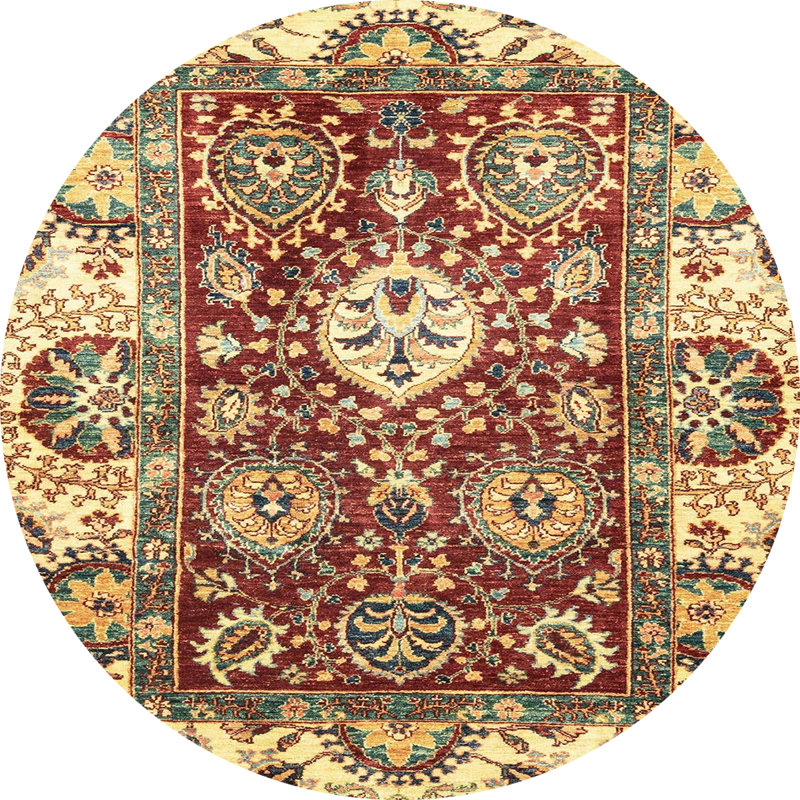 Tapis abstrait moderne 2978, Rond 6 pi