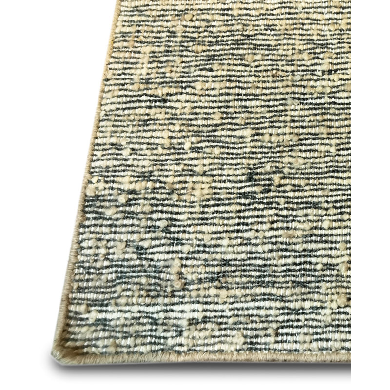 Rectangle Capri 8' x 11' Wool Area Rug in Camel/Blue, Rectangle 8' x 10'