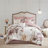 8 Piece Printed Comforter Set Blush