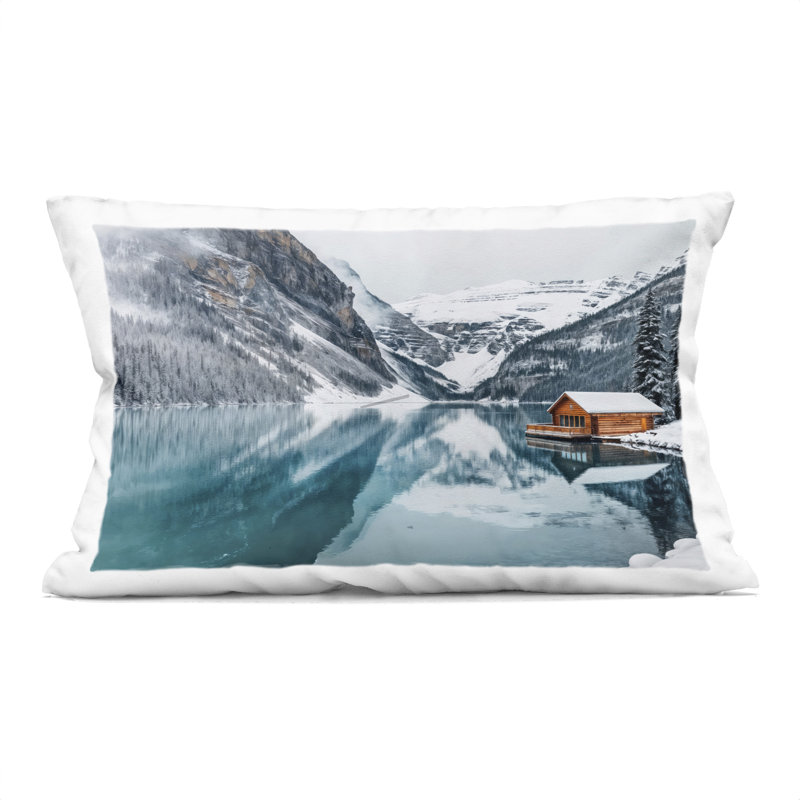 Coussin décoratif abstrait Abstract Wippling Waves, design par Lera